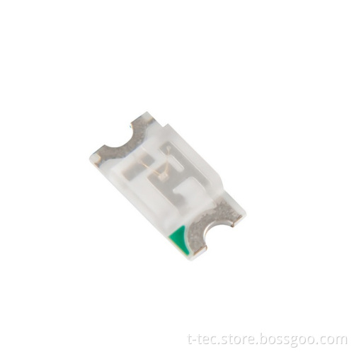 520nm to 550nm Pure Green Color PLCC2 SMD LED 1206 for Electronics